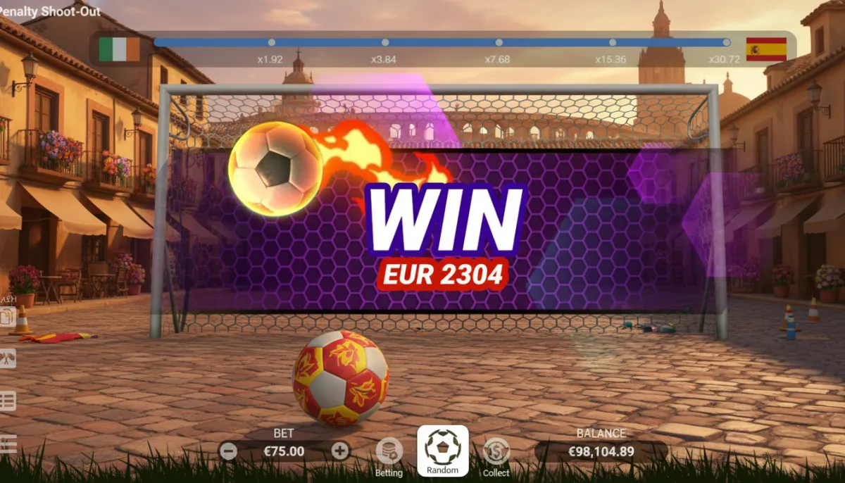 Penalty Shoot Out ofrece varias opciones para ganar y una presentación atractiva