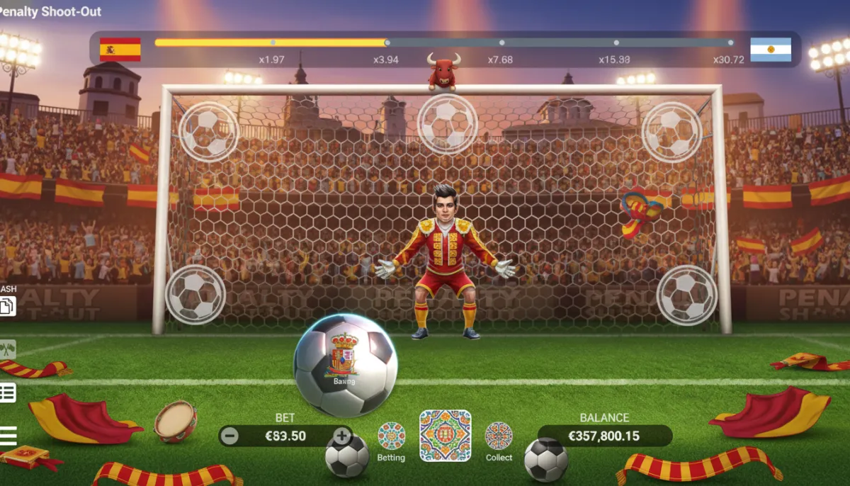 Penalty Shoot Out es un juego arcade en el que tienes que elegir los lugares desde donde quieres lanzar el balón