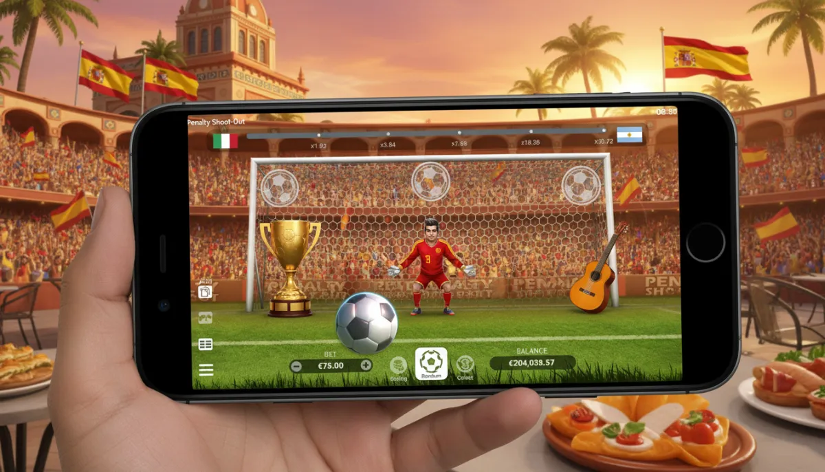 Penalty Shoot Out está disponible para jugar no solo en navegadores de escritorio, sino también en teléfonos inteligentes